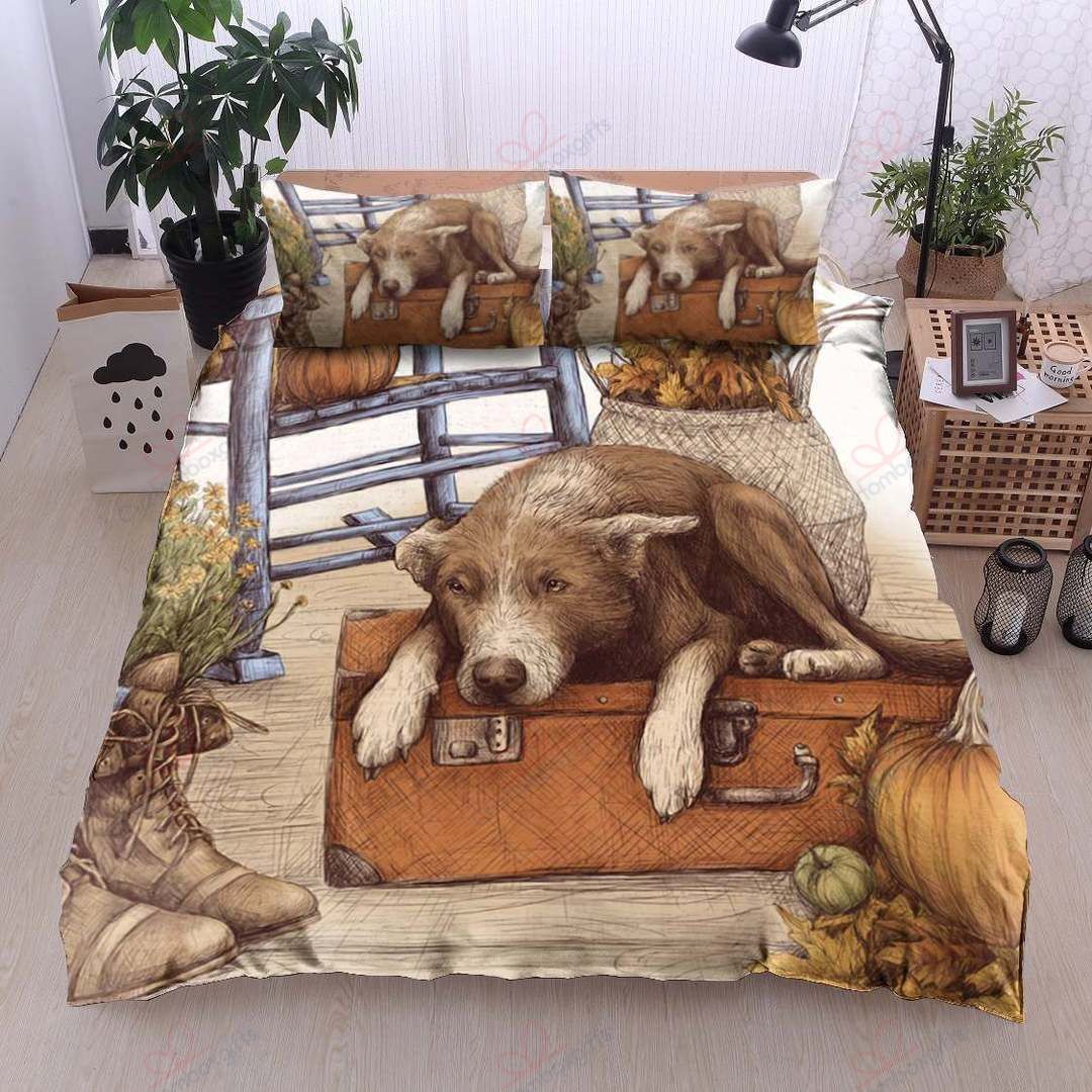 Boring Dog Printed Bedding Set