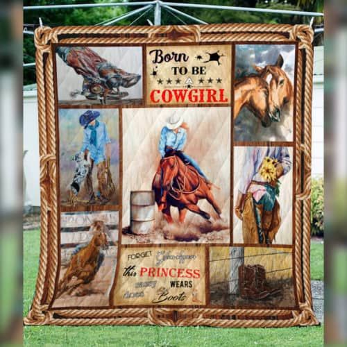 Born To Be A Cowgirl CL22100094MDQ Quilt Blanket
