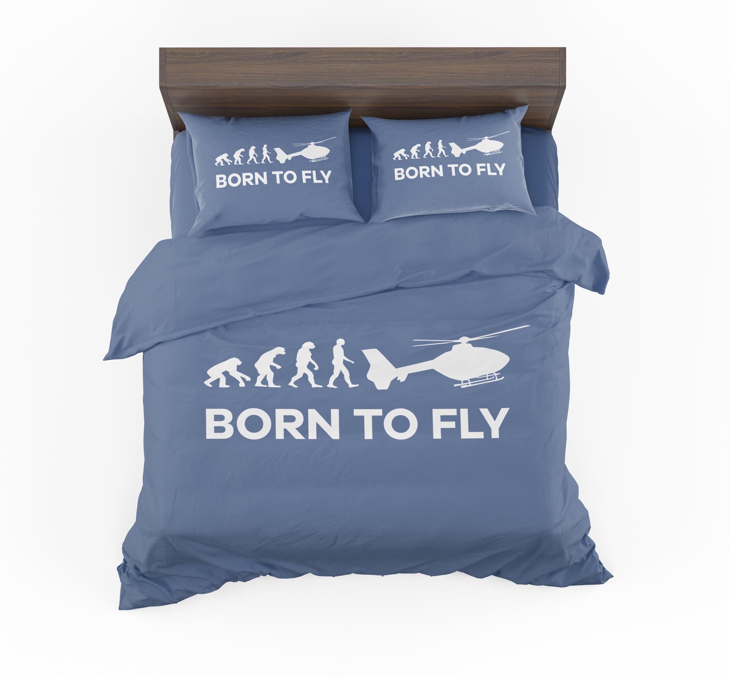 Born To Fly Helicopter Designed Bedding Set