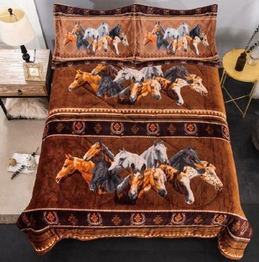 Borrego Style Horse Bedding Set