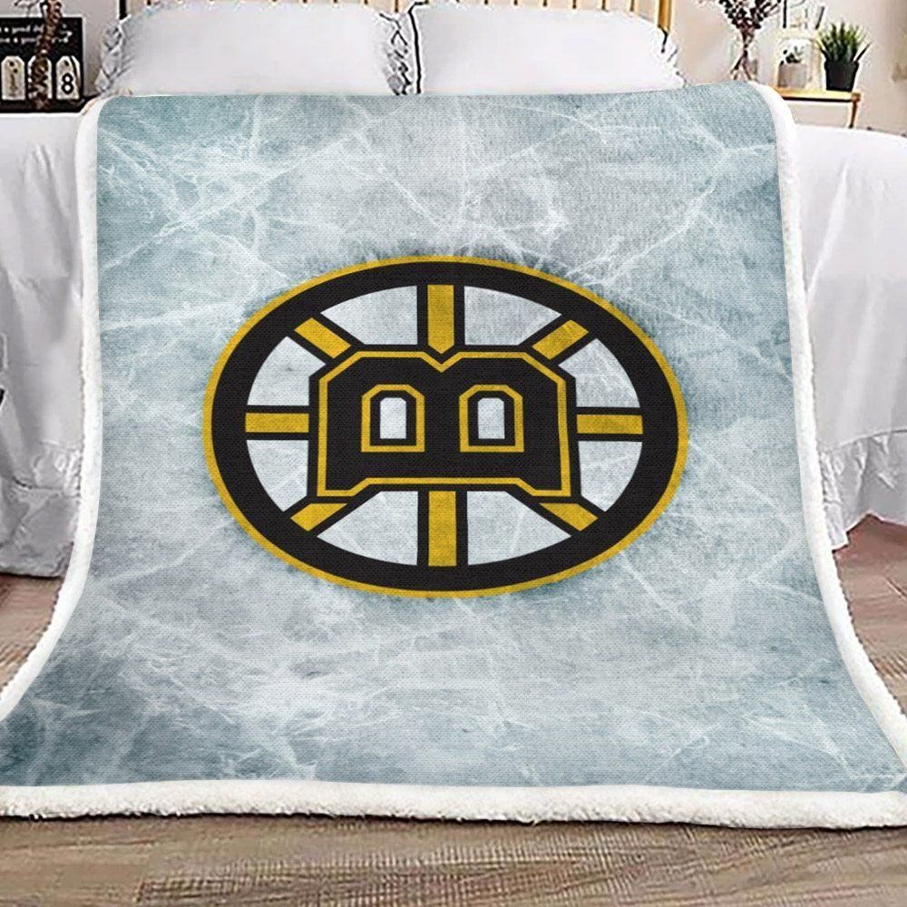 Boston-Bruins Sherpa Fleece Blanket