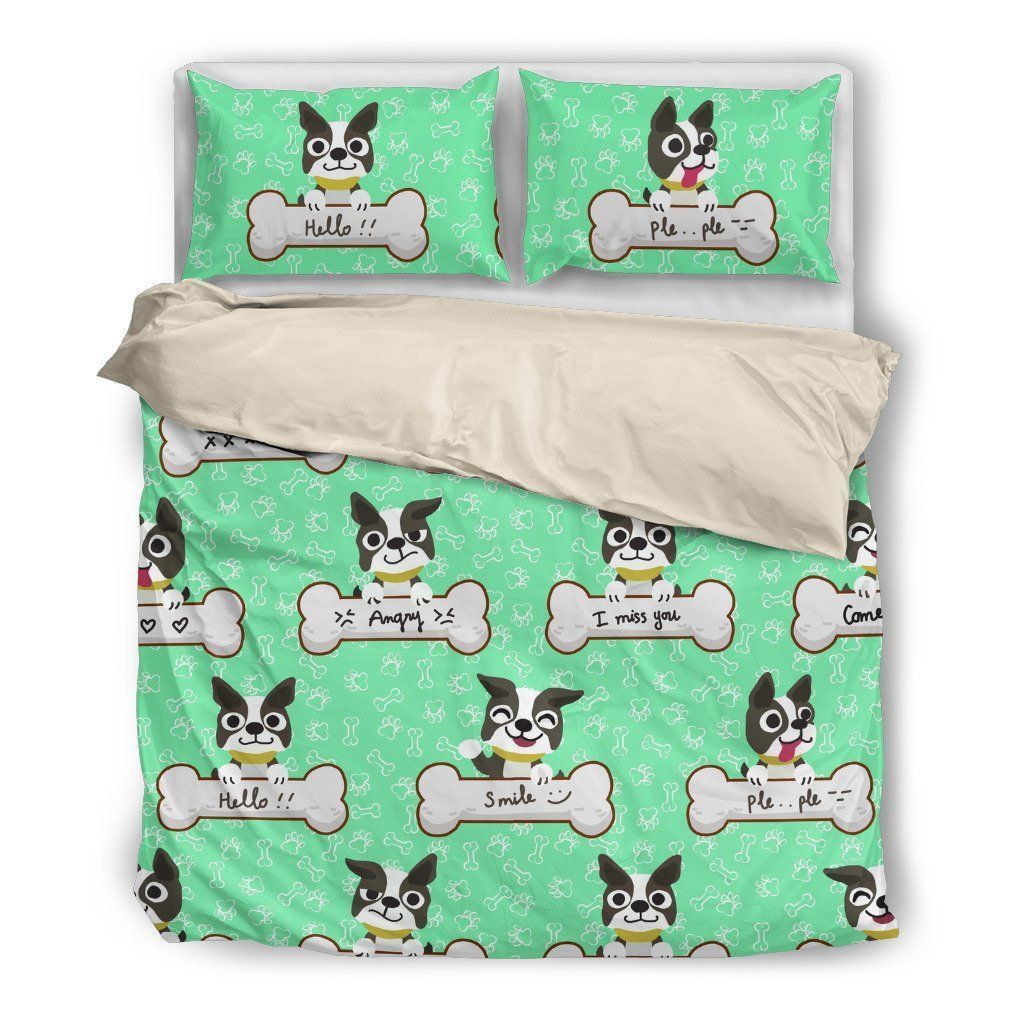 Boston Terrier Bedding Set