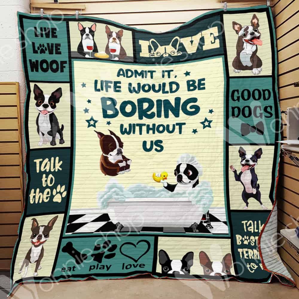 Boston Terrier Dog Blanket LNT0612010 Quilt Blanket