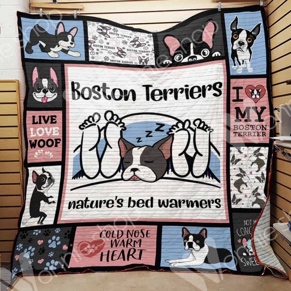 Boston Terrier Dog Quilt Blanket DHC01021009TD