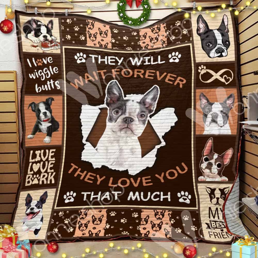 Boston Terrier Dog Quilt Blanket DHC01021038TD