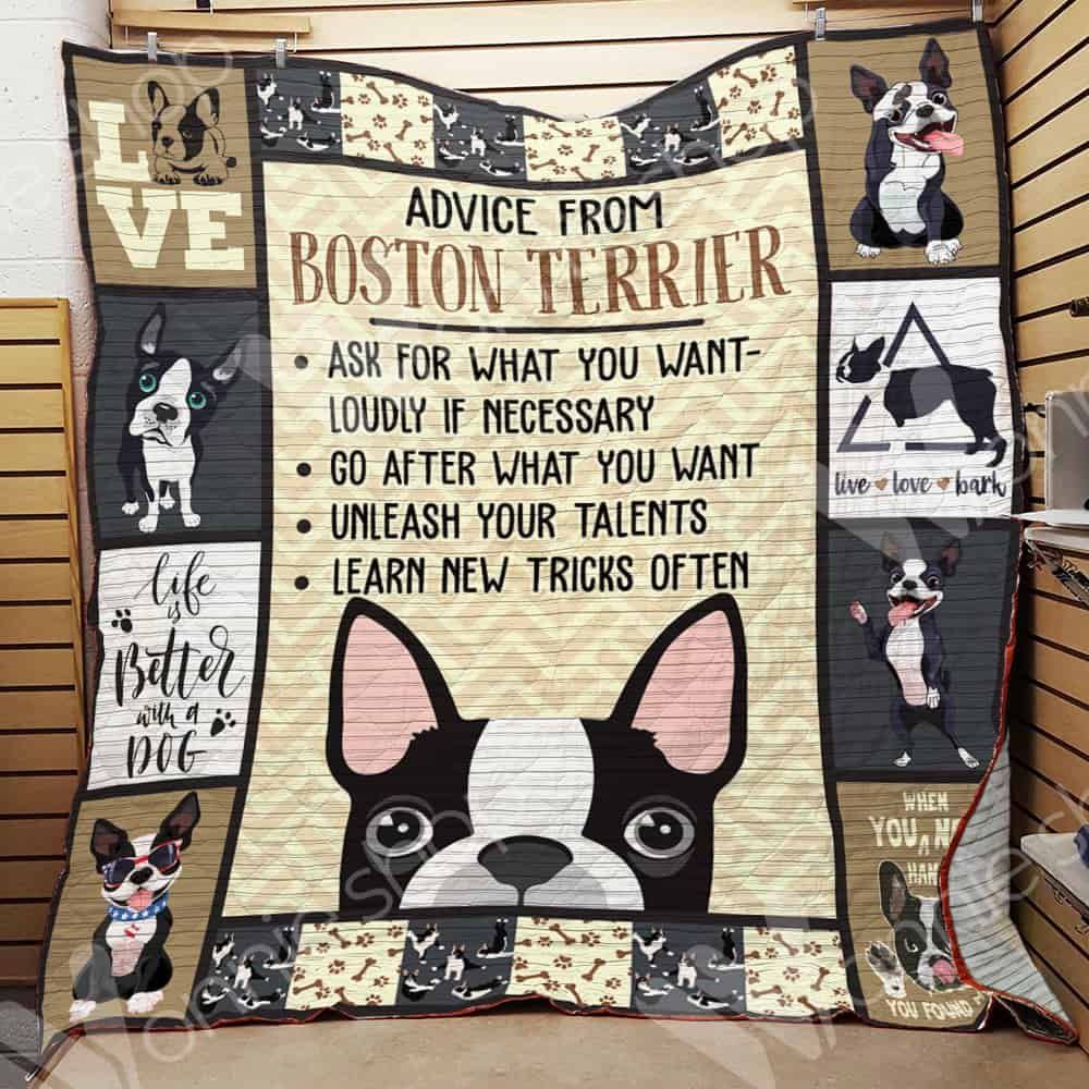 Boston Terrier Dog Quilt Blanket DHC01021156TD