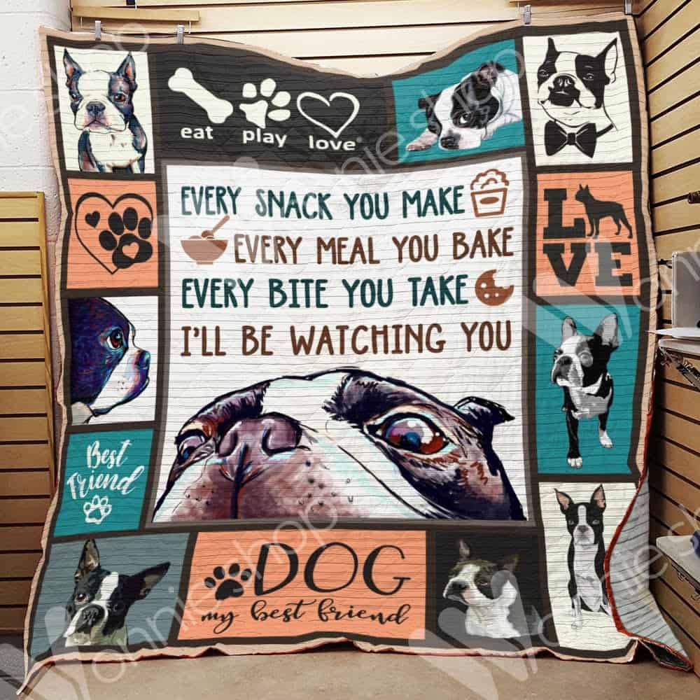 Boston Terrier Dog Quilt Blanket DHC0102847TD