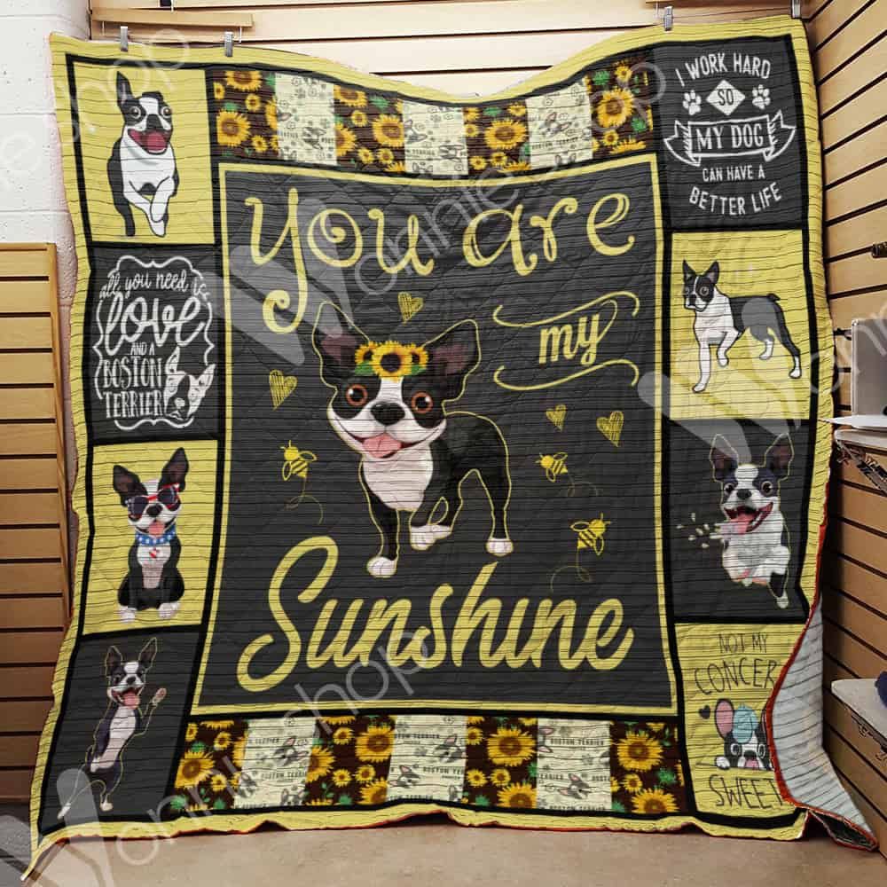 Boston Terrier Dog Quilt Blanket DHC1002605TD