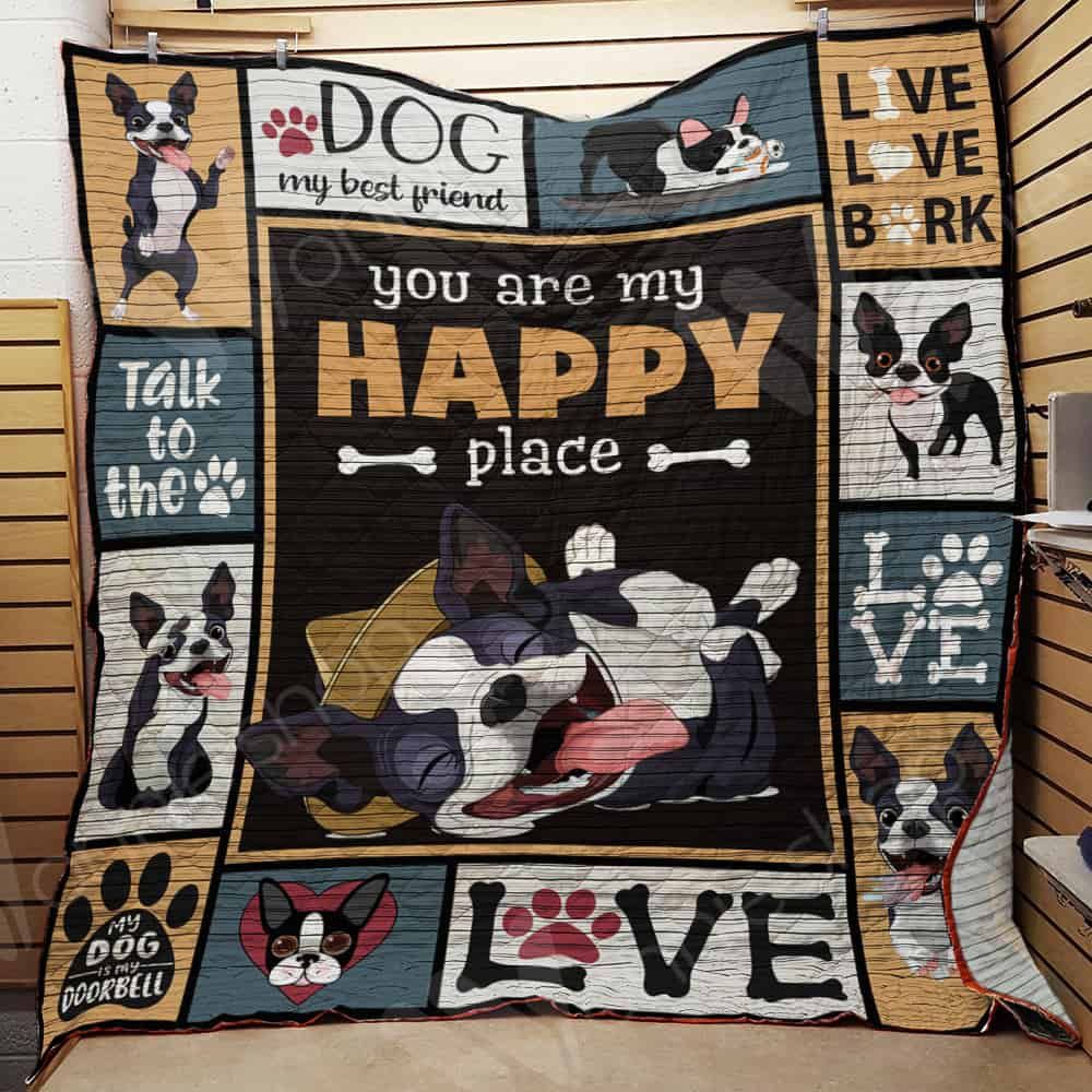 Boston Terrier Dog Quilt Blanket DHC1002621TD