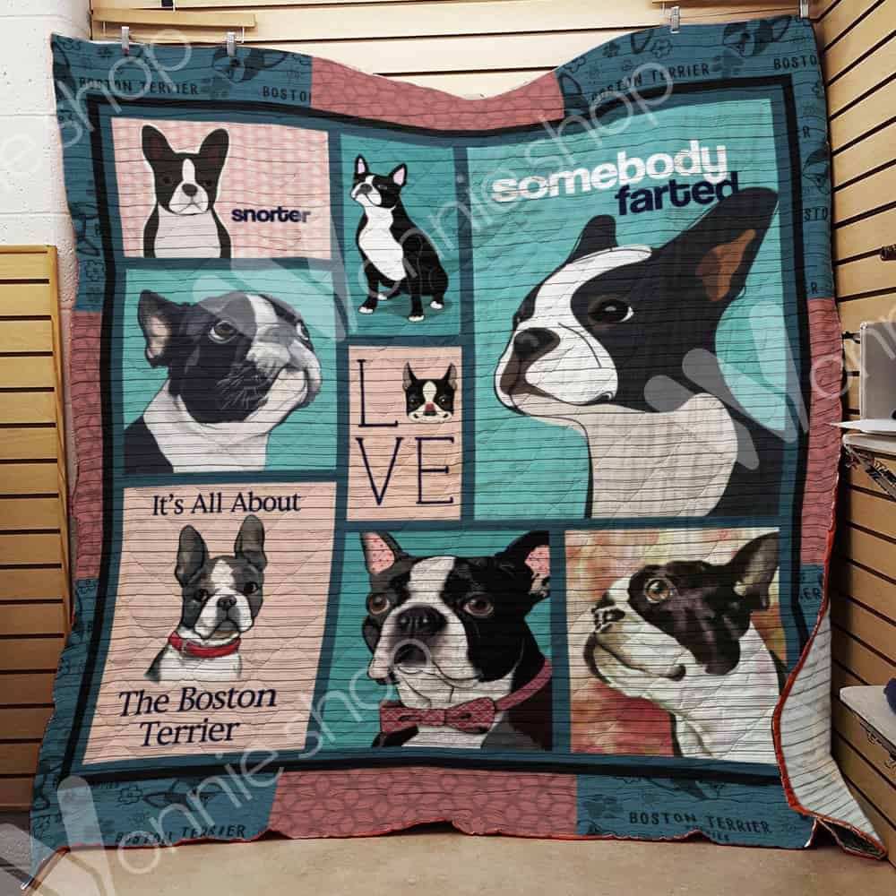 Boston Terrier Dog Quilt Blanket DHC1002628TD