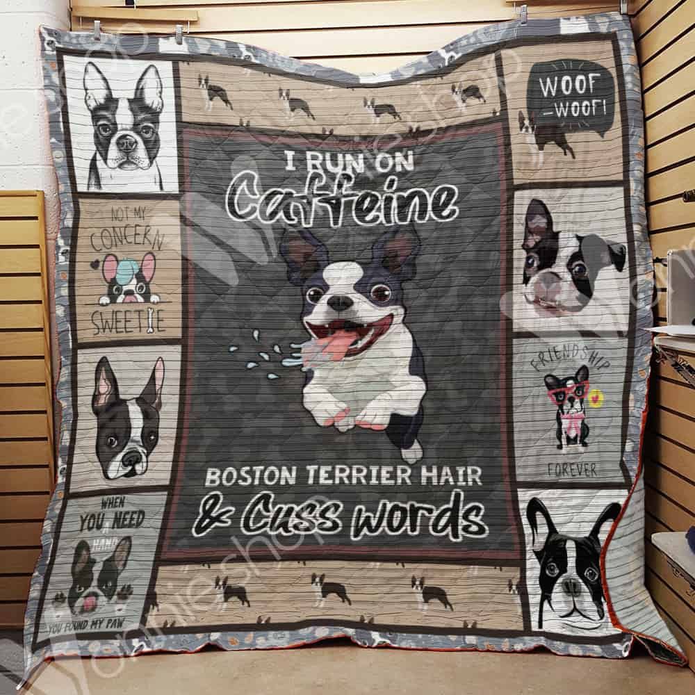 Boston Terrier Dog Quilt Blanket DHC1002648TD