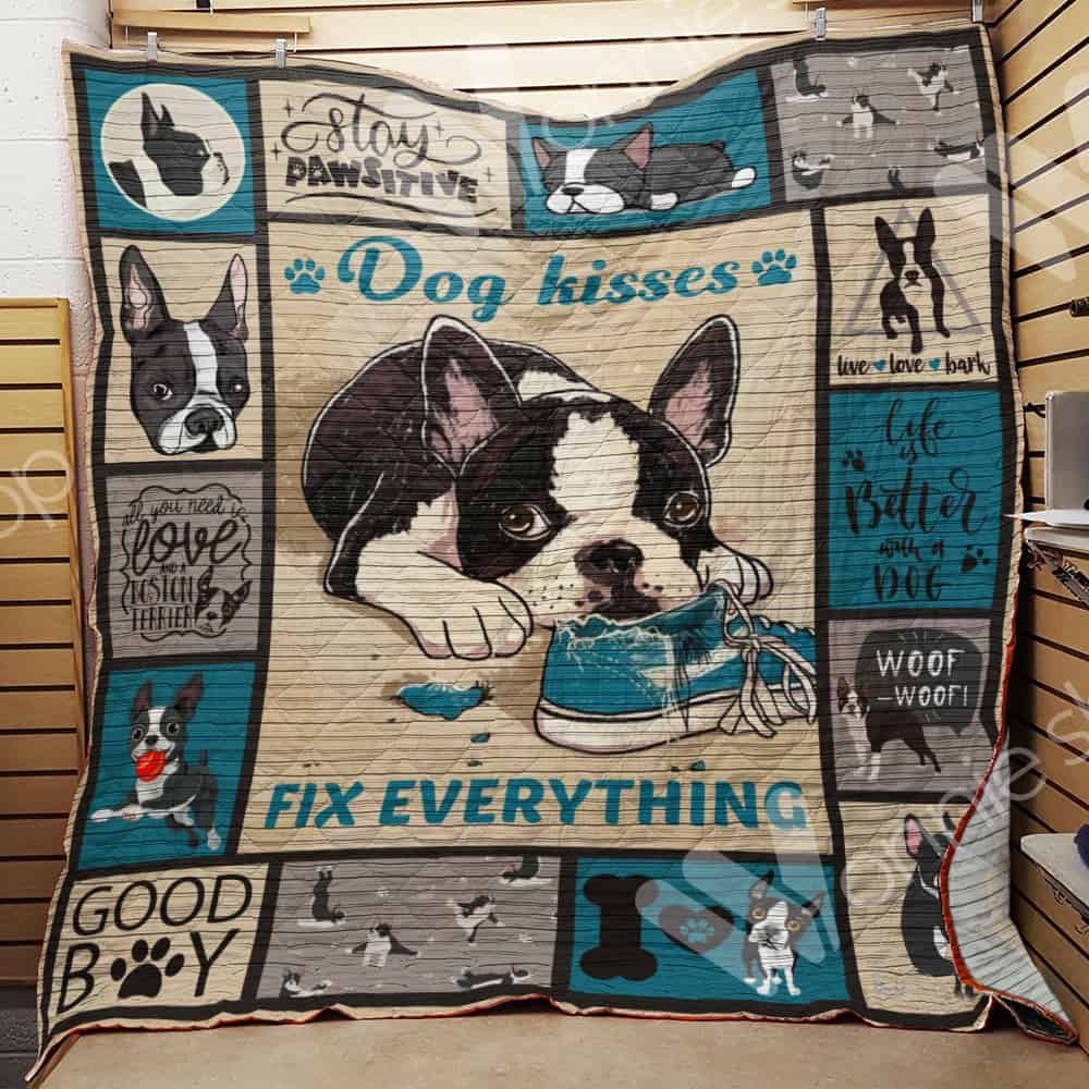 Boston Terrier Dog Quilt Blanket DHC1002649TD