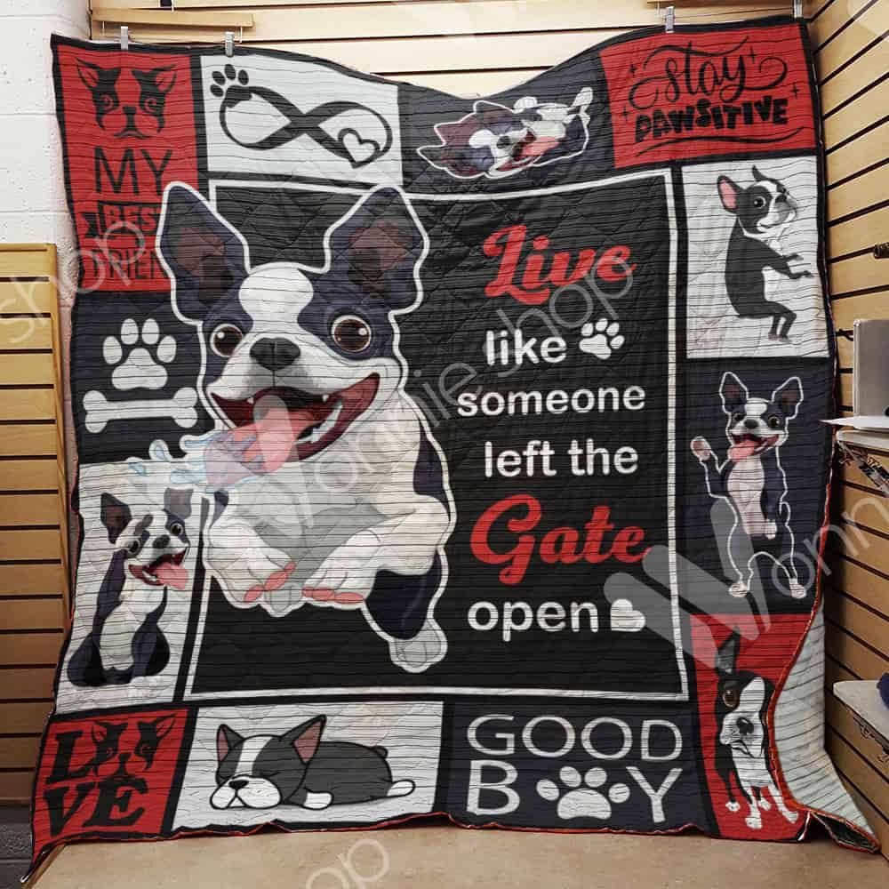 Boston Terrier Dog Quilt Blanket DHC1002653TD