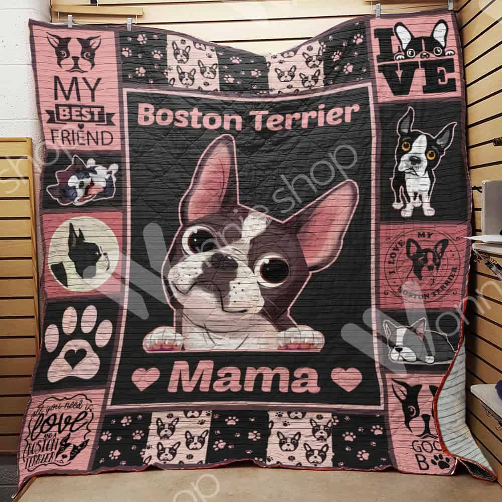 Boston Terrier Dog Quilt Blanket DHC1002659TD