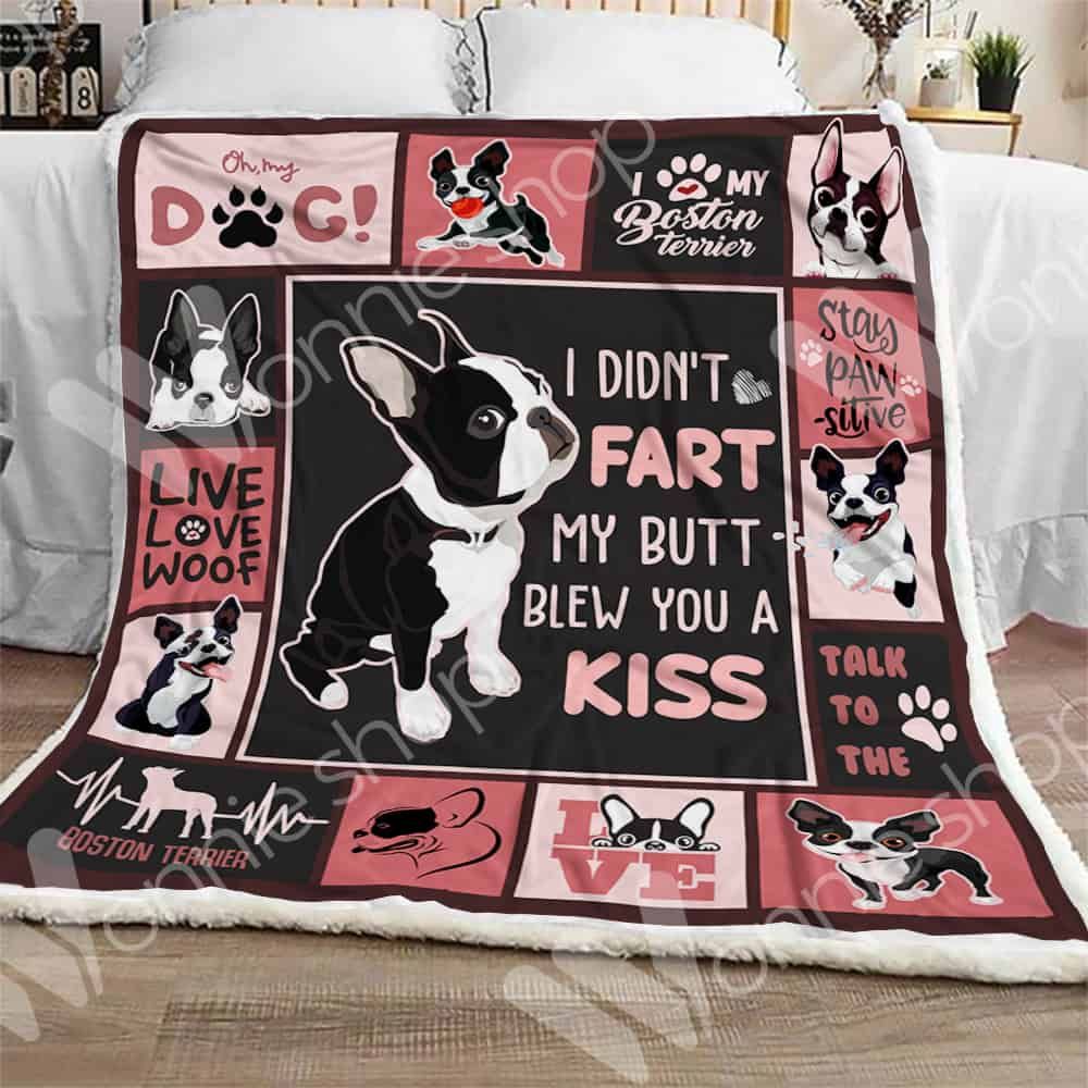 Boston Terrier Dog Sherpa Quilt Blanket DHC0102516TD