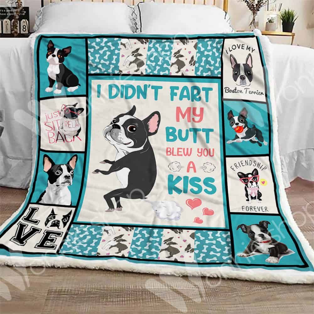 Boston Terrier Dog Sherpa Quilt Blanket DHC0102530TD