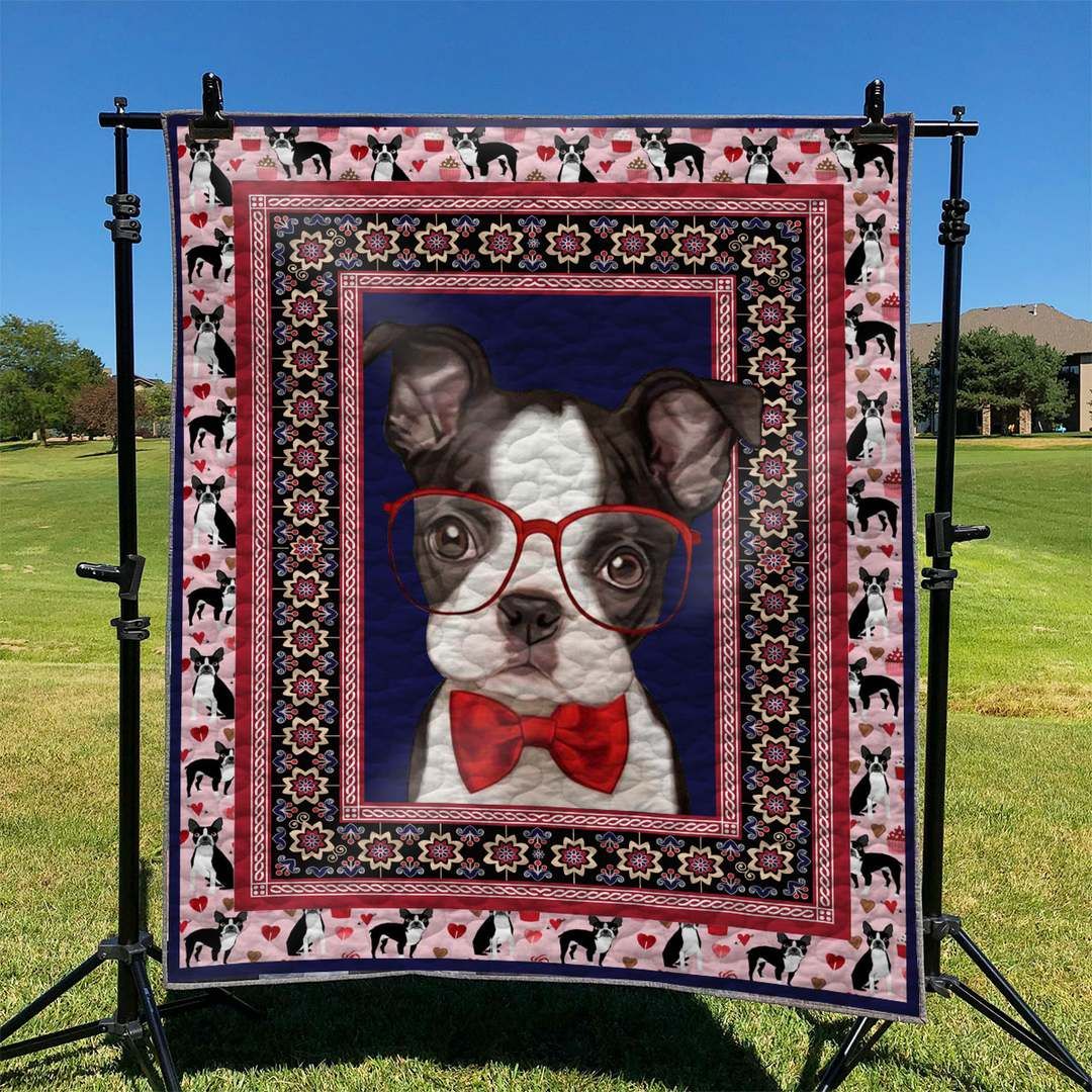 Boston Terrier Dog TD2709106 Quilt Blanket