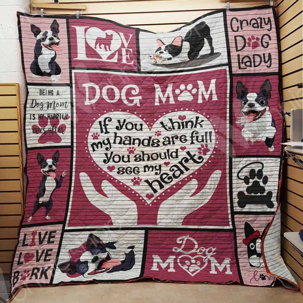 Boston Terrier Mom Quilt Blanket DHC01021384TD
