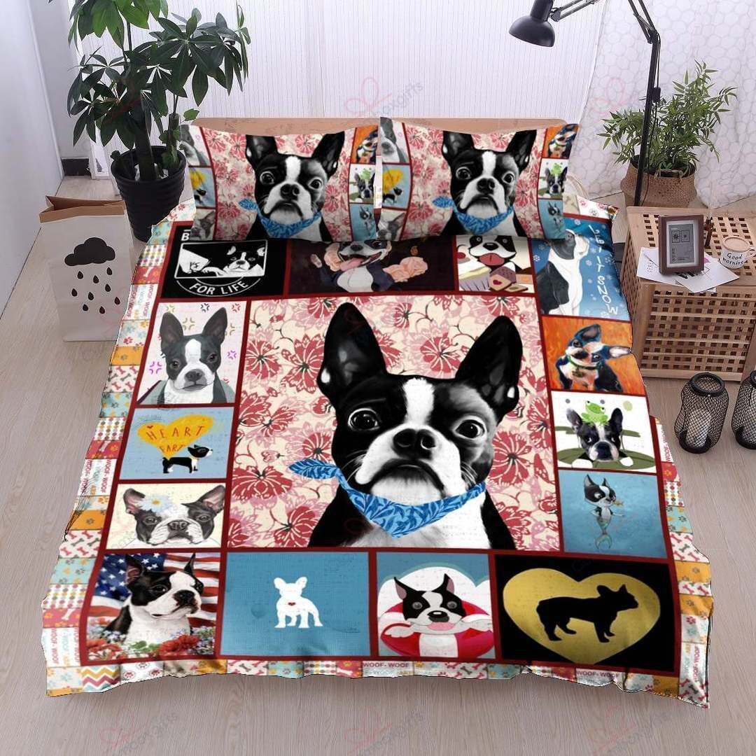 Boston Terrier Bedding Set