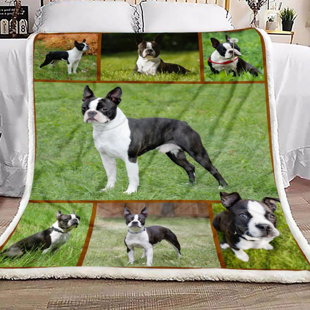 Boston Terrier Fleece Blanket