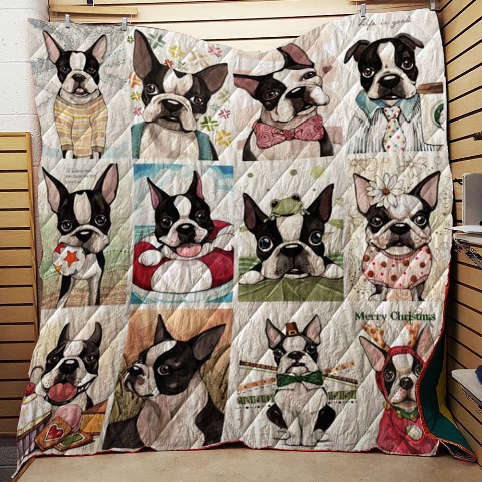 Boston Terrier Quilt Blanket DHC13121633VT
