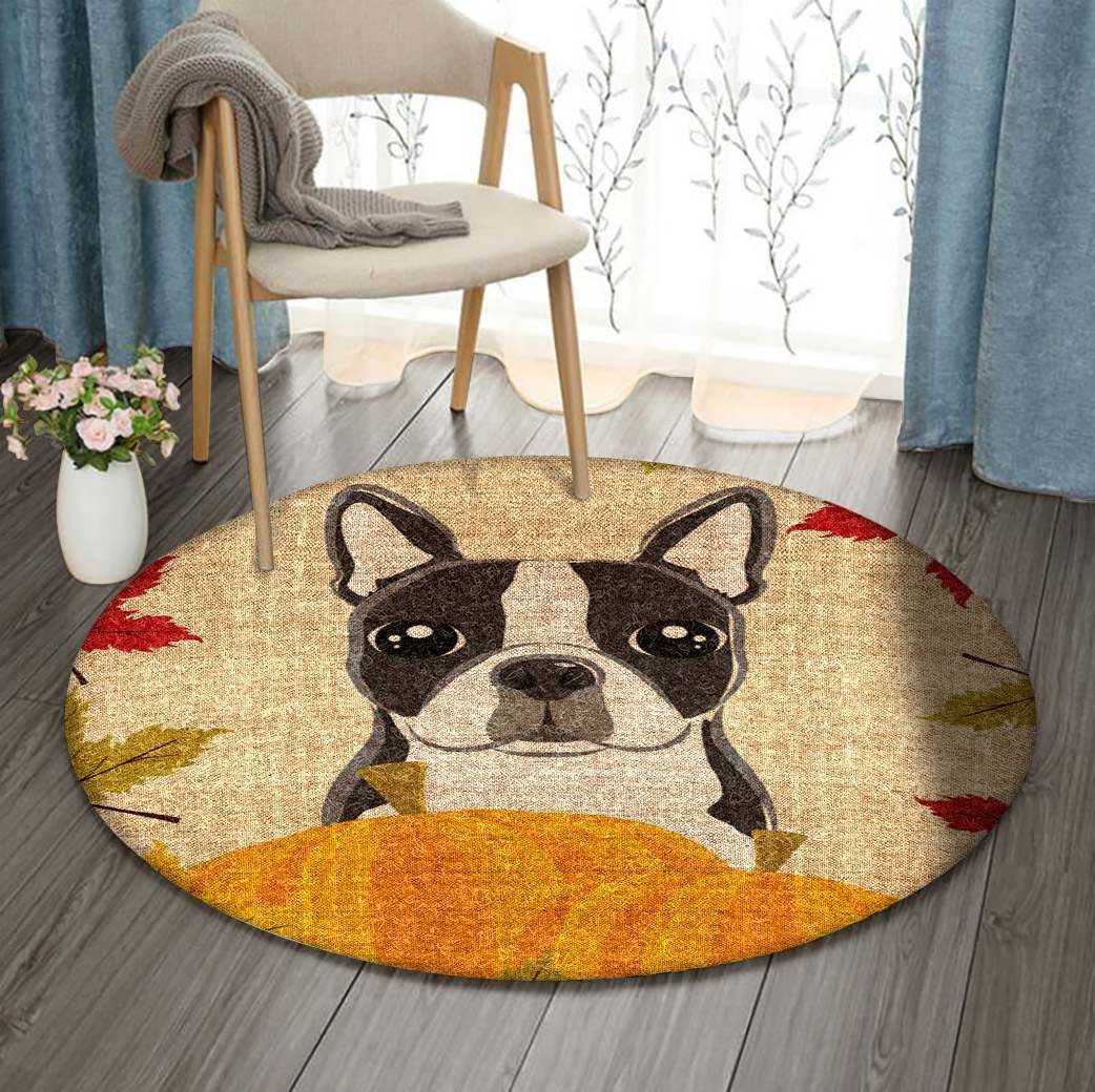 Boston Thanksgiving Round Carpet