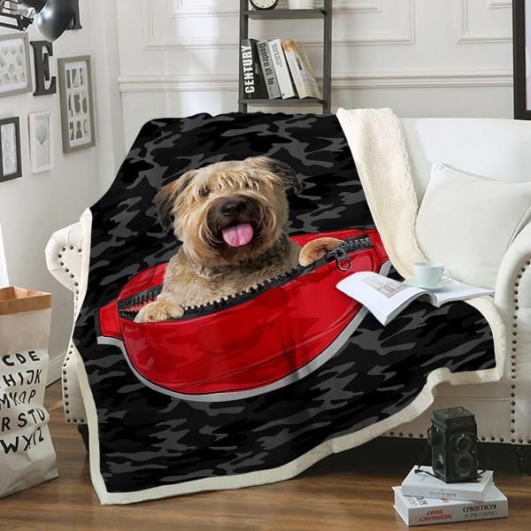 Bouvier Des Flandres Dog Sherpa Fleece Blanket