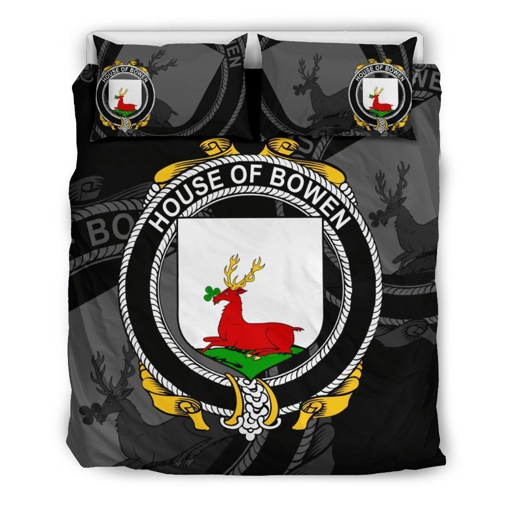 Bowen Family Crest Shamrock Bedding Set