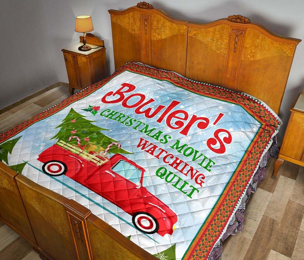BOWLER’S CHRISTMAS MOVIE WATCHING QUILT DHC281111381DD
