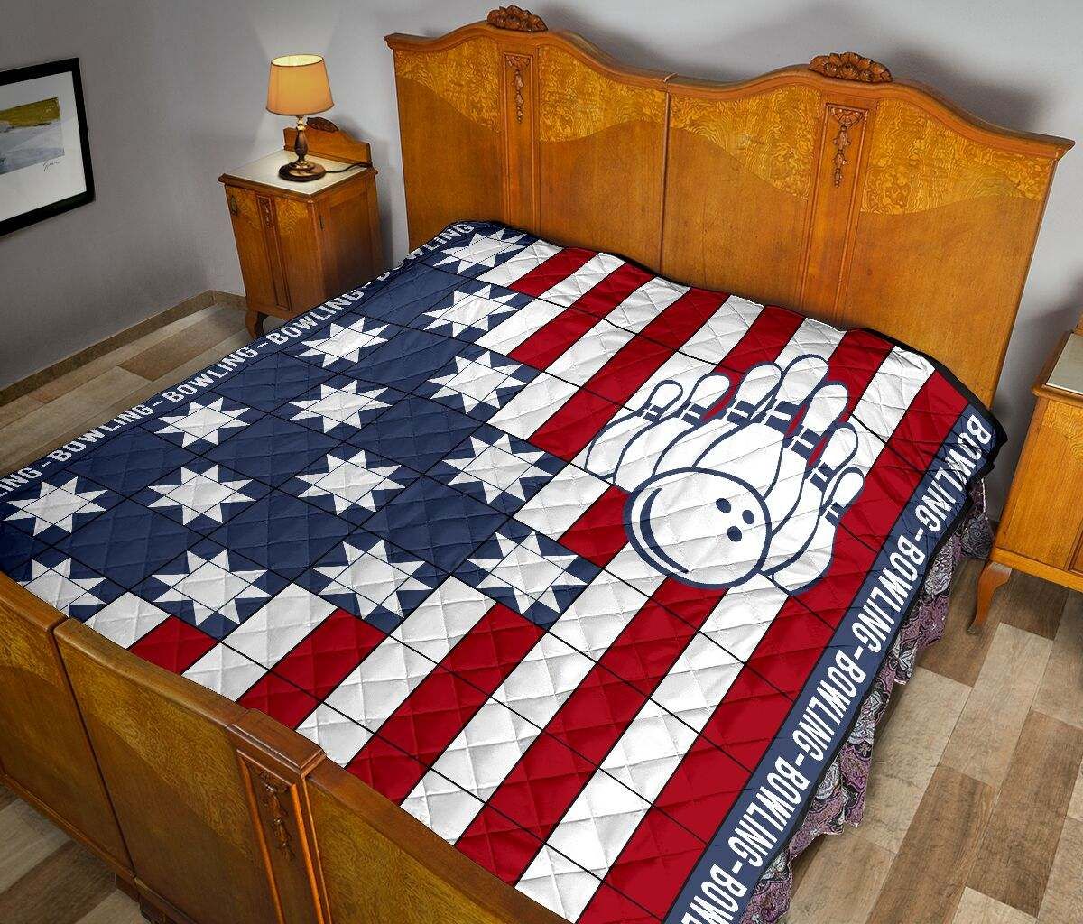 Bowling 10 pin Usa Patriotic quilts DHC281111338DD