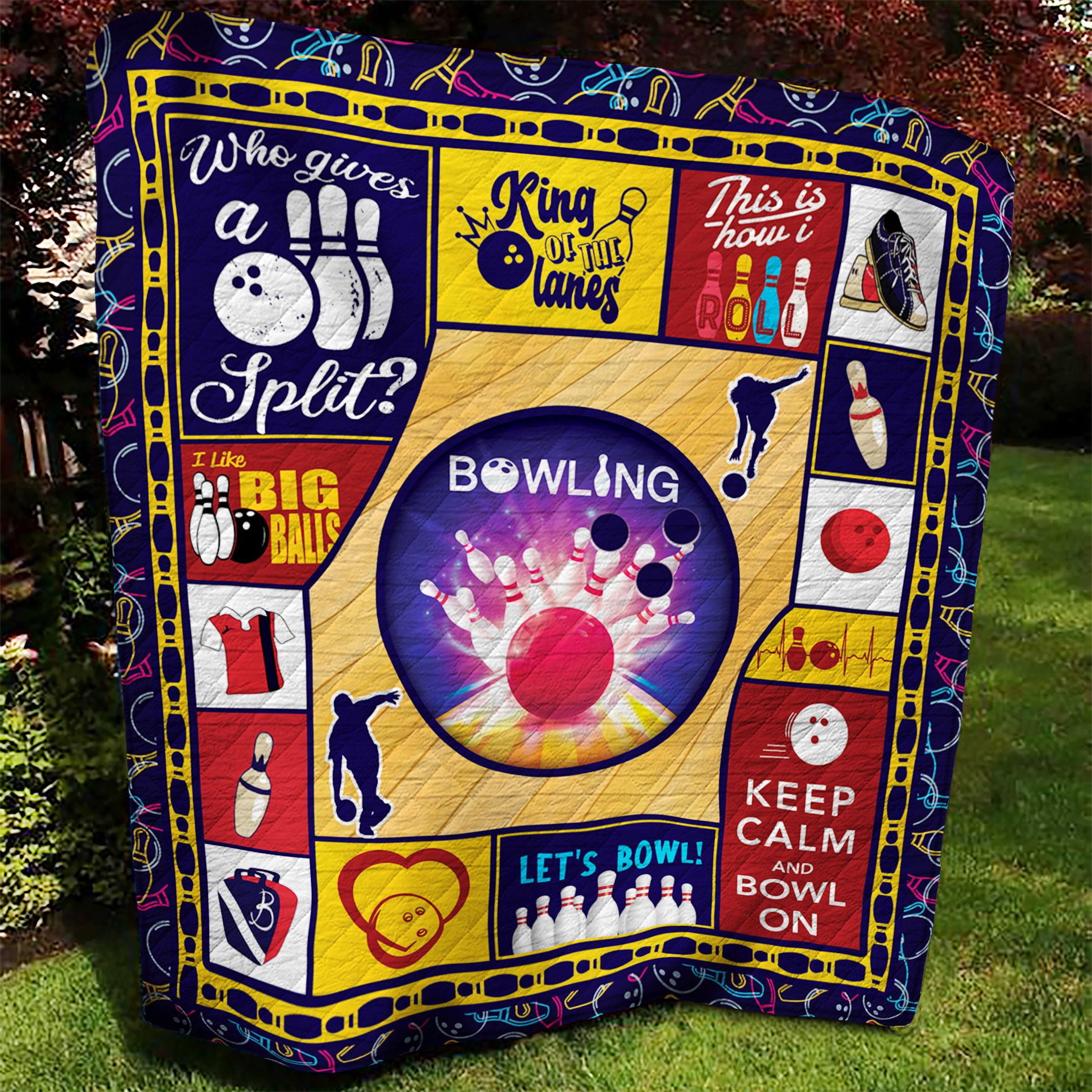 Bowling AAA100902TA Quilt Blanket