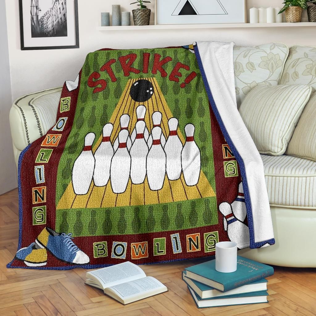 Bowling Sherpa Fleece Blanket