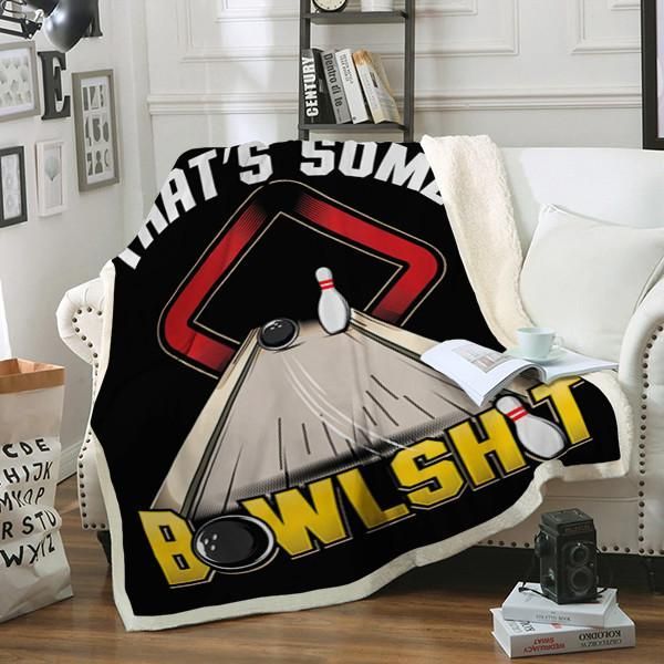 Bowling Sherpa Fleece Blanket