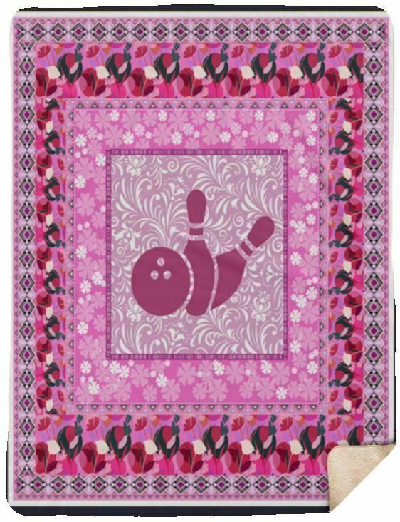 Bowling Sherpa Fleece Blanket