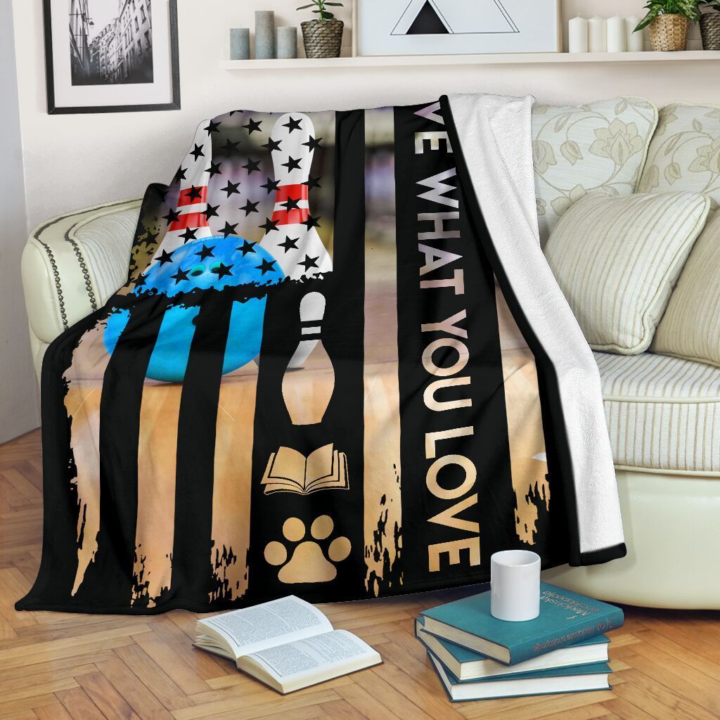Bowling Sherpa Fleece Blanket