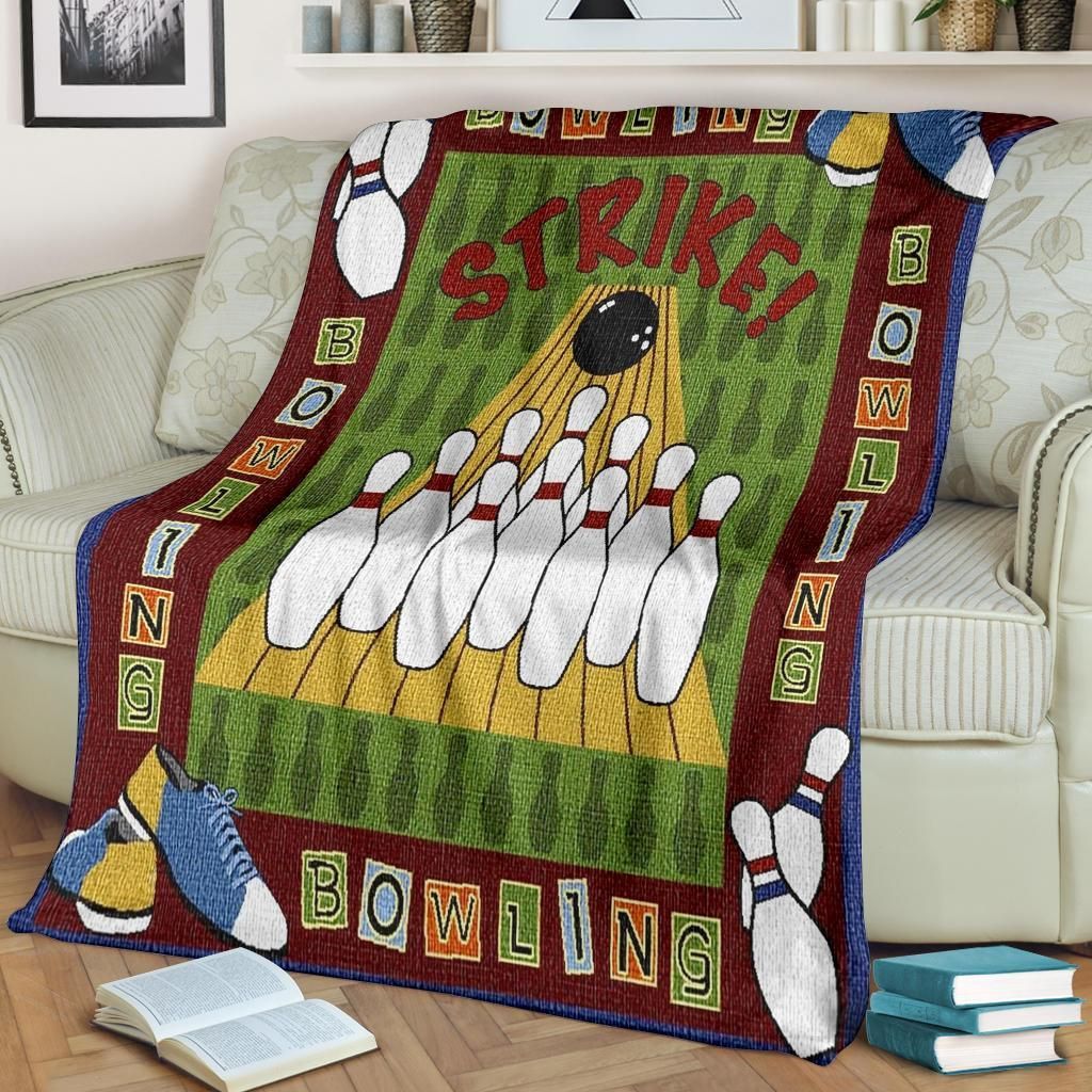 Bowling Sherpa Fleece Blanket