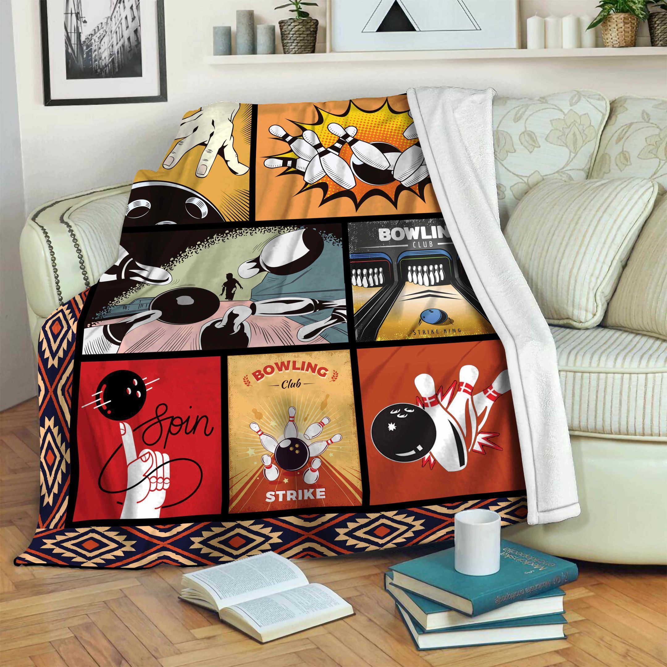 Bowling Fleece Blanket