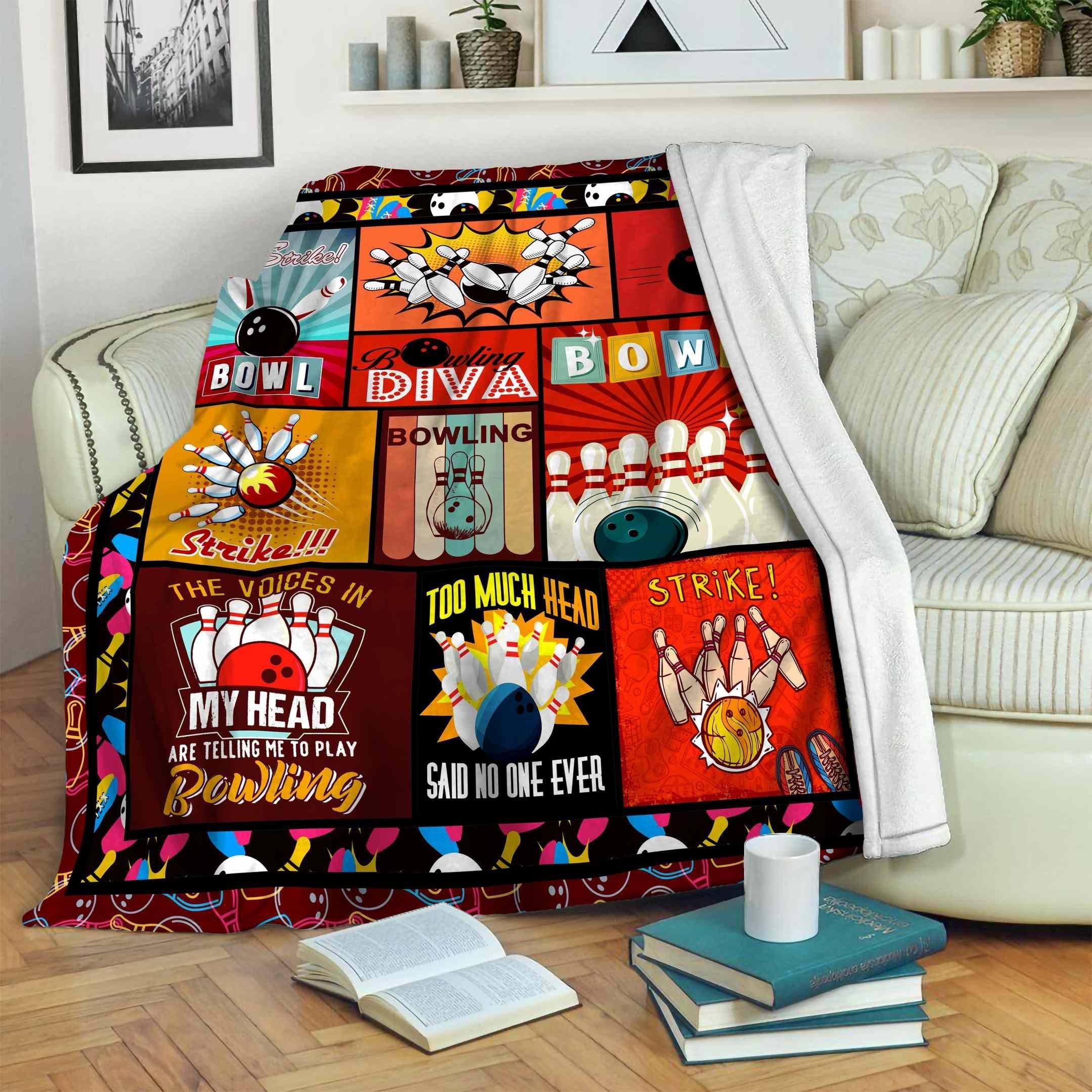 Bowling Fleece Blanket