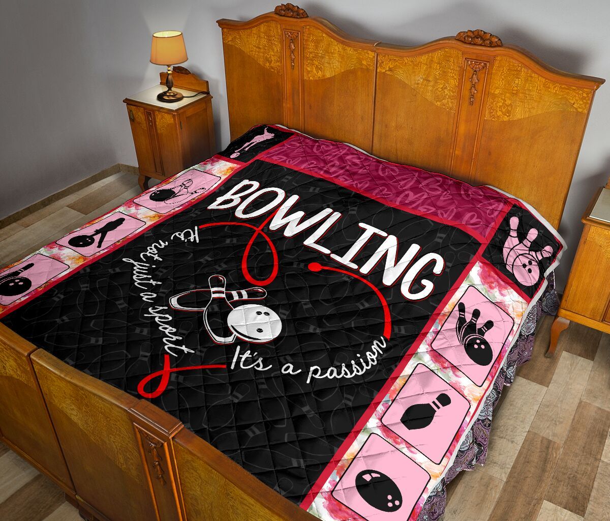Bowling It S Not Just A Sport It S A Passion Quilt Blanket DHC170120809TD