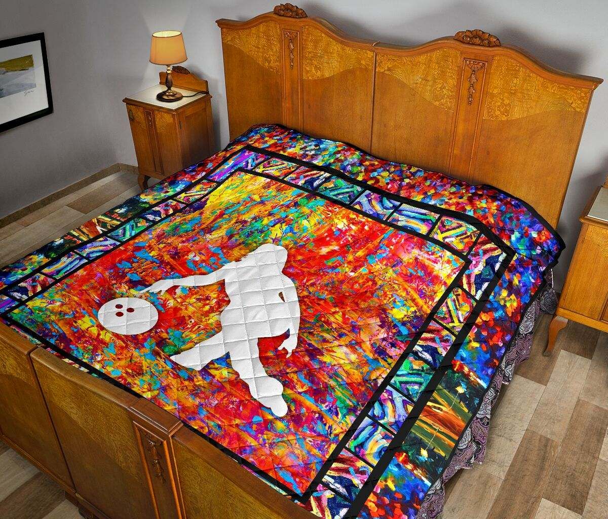 BOWLING PAINT ART COLOR QUILT DHC281111316DD