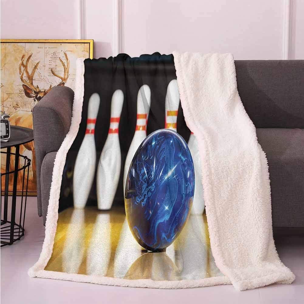 Bowling Party Sherpa Fleece Blanket