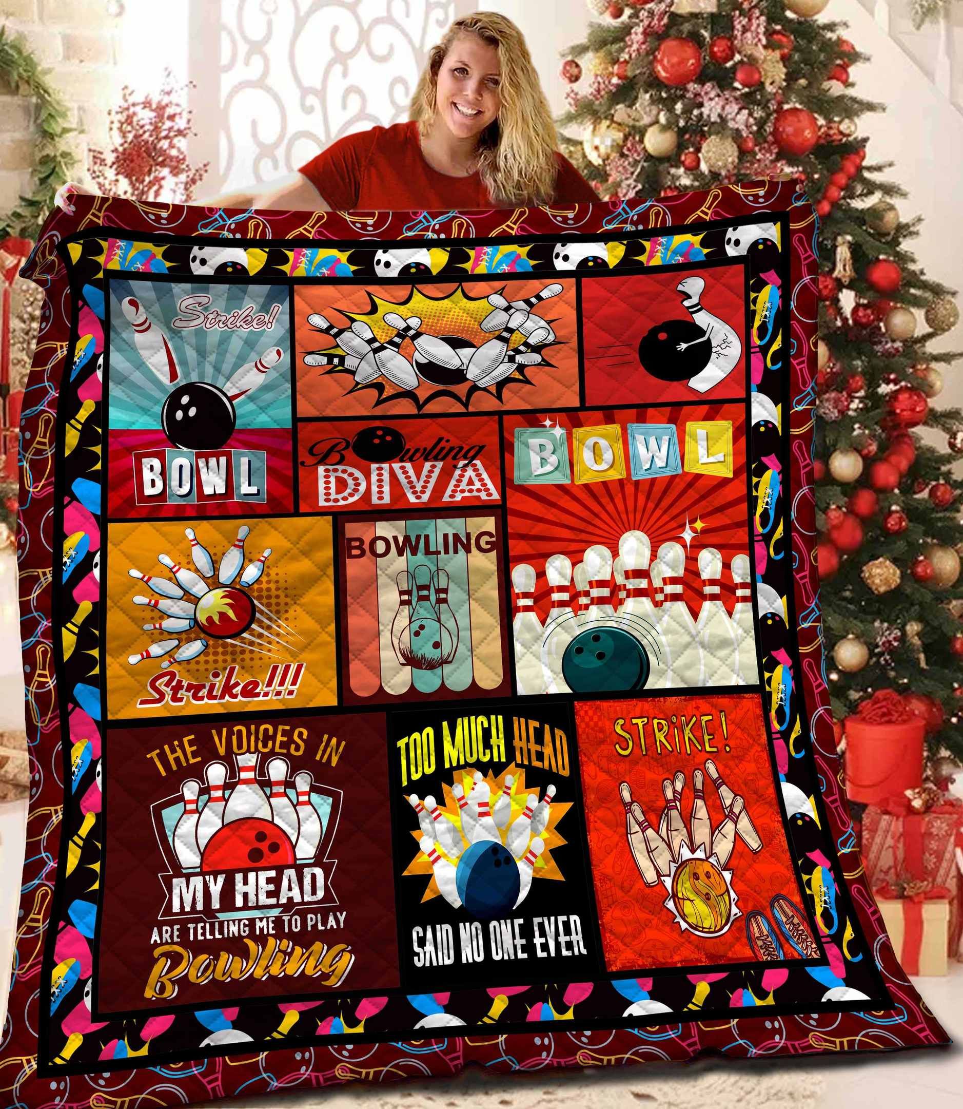 Bowling Quilt Blanket BBB081114NL