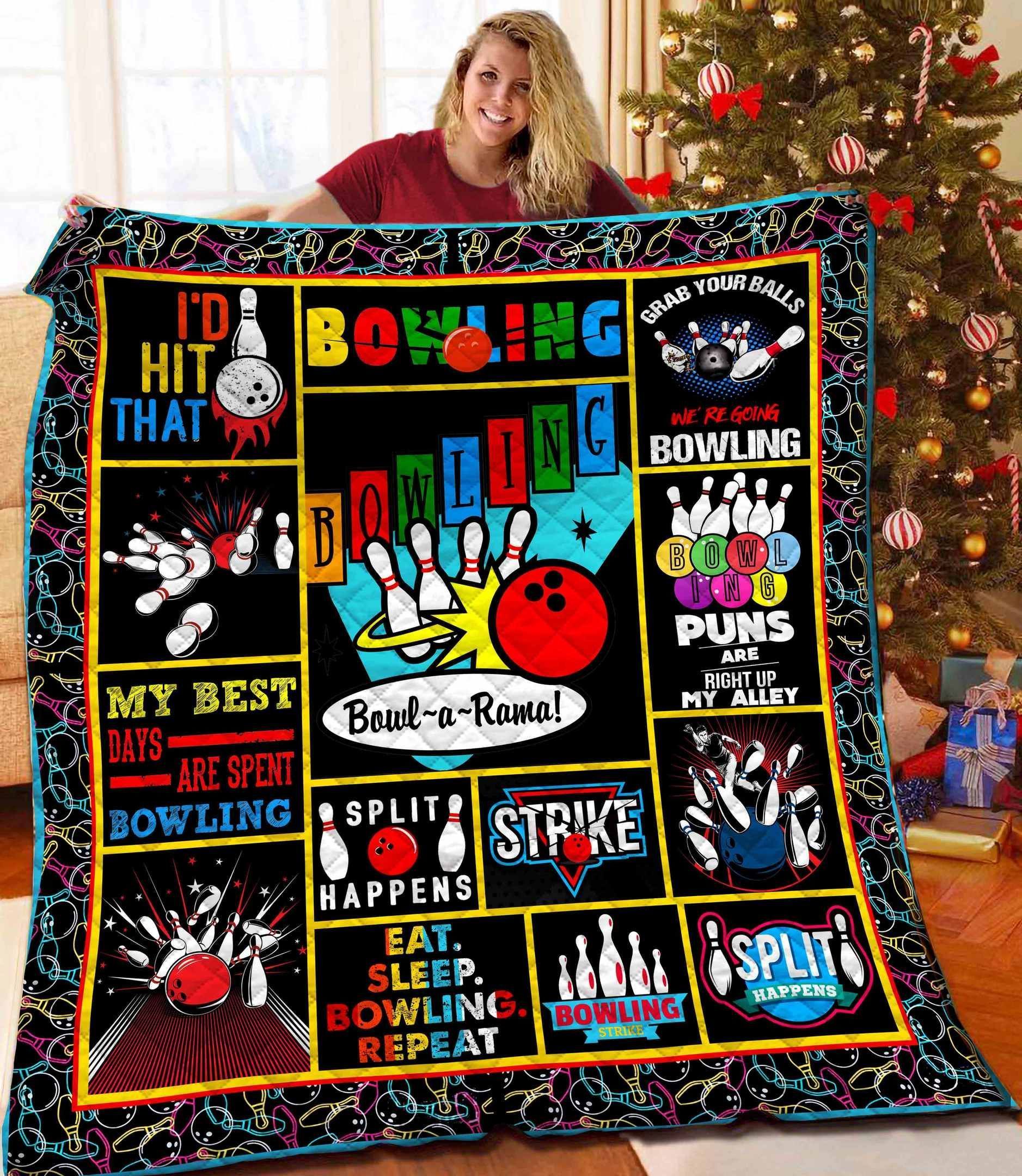 Bowling Quilt Blanket BBB281125HT
