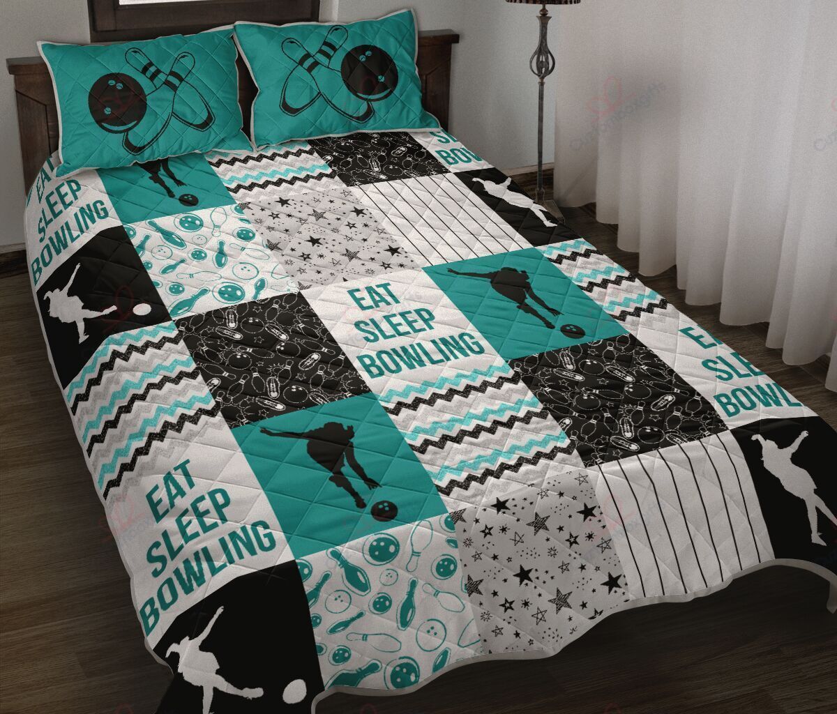 Bowling Shape Pattern Bedding Set