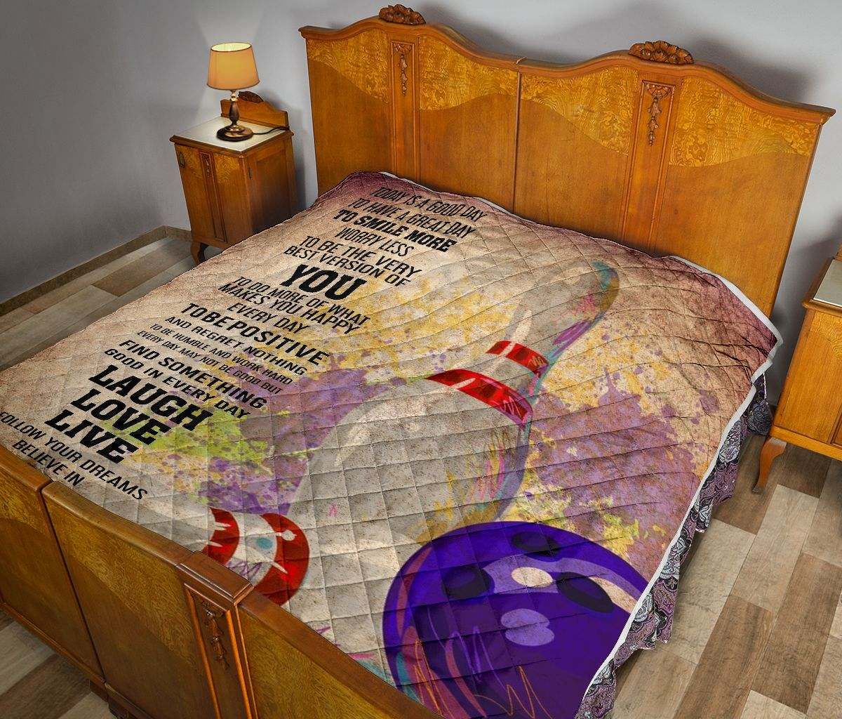 BOWLING – TO DAY A GOOD DAY QUILT DHC281111305DD