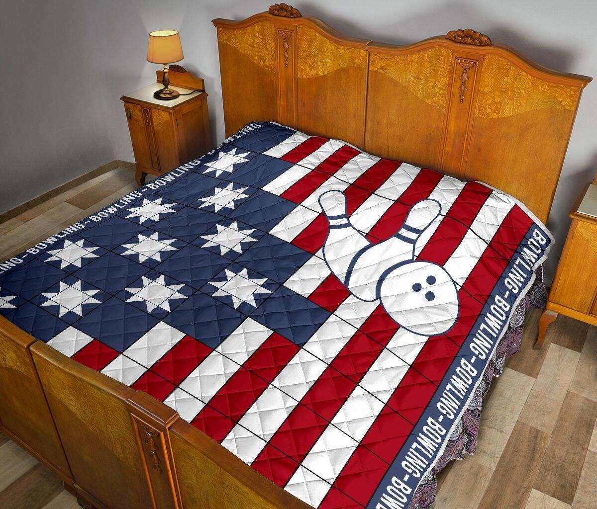 Bowling Usa Patriotic – 10 stars quilts DHC281111343DD
