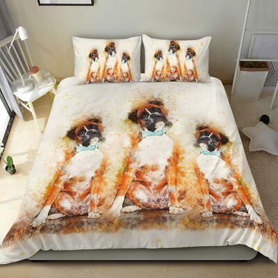 BOXER BLACK BEDDING FUNNY COOL