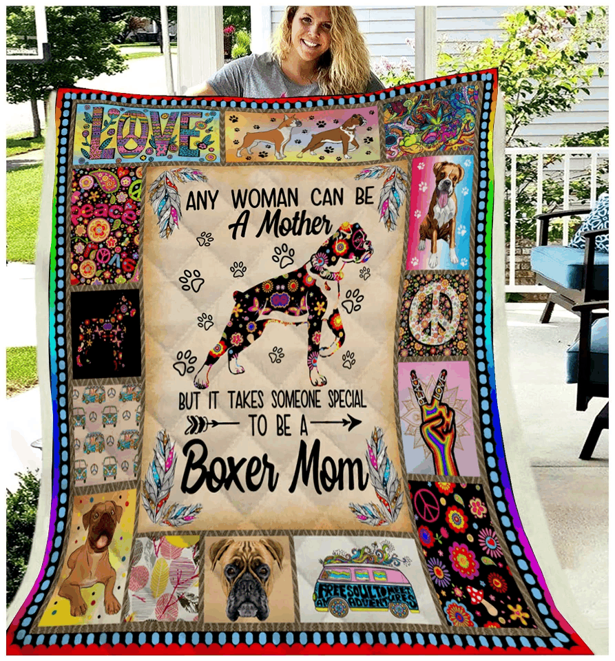Boxer Boxer And Hippie Quilt Blanket DHC3112299TD