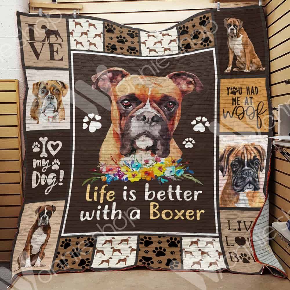 Boxer Dog Blanket LNT1012067 Quilt Blanket