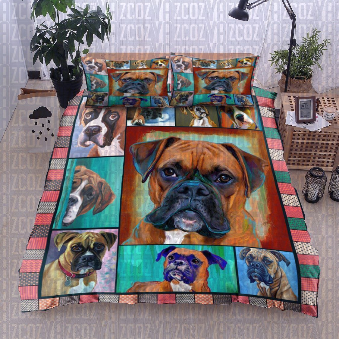 Boxer Dog Bedding Set